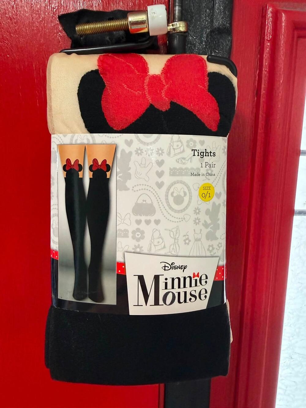 Torrid Plus Size 0/1 Disney Minnie Mouse Tights Panty Hose Cosplay Costume New